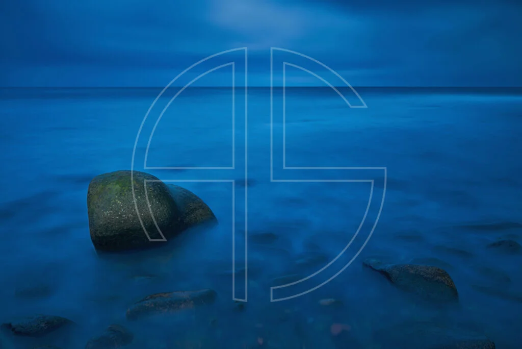 Deep blue at the sea.