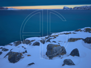 Blue hour at the sea.