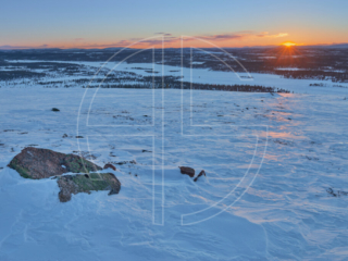 When Forever Is Now Sunset in a winter landscape.